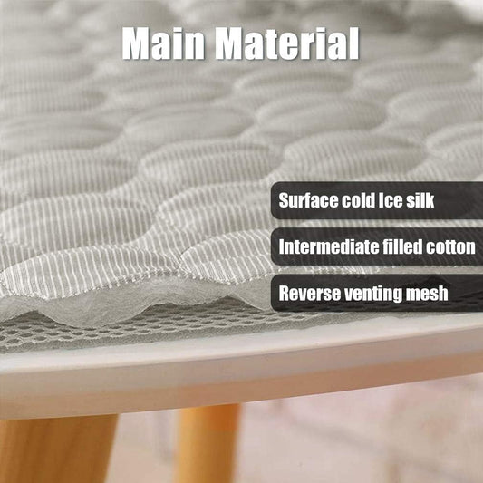 Cooling Mat for Dog Puppy Cat Washable Cooling Pad, Reusable Ice Silk Dog Self Cooling Mat, Sleeping Pad Blanket for Beds Kennels Couches Sofa Floors Car Seats, Large, Grey