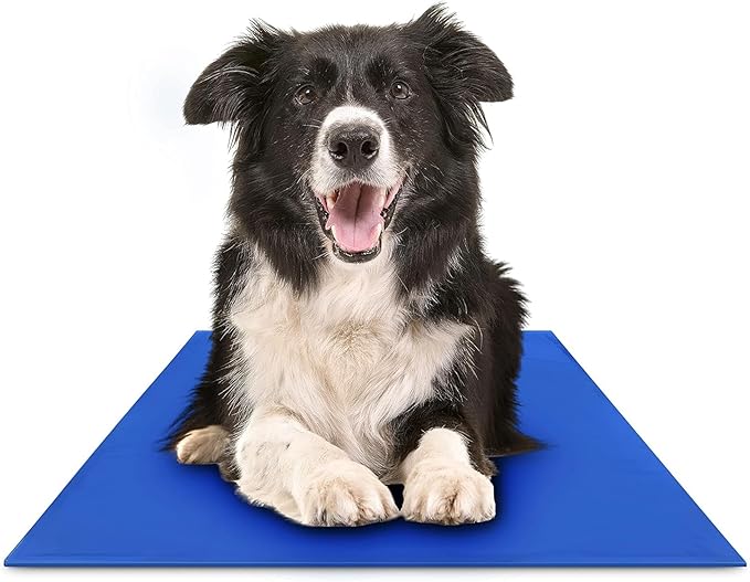 Gel Mat, Large - Pressure-Activated Cooling Pad for Pets 25-50 lbs - Non-Toxic, No Water or Refrigeration Needed - Ideal for Home, Travel & Crates