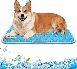 Dog Cooling Mat Non-Toxic Self Cooling Pad for Dogs Cats in Hot Summer Cool Pad Washable & Easy Clean