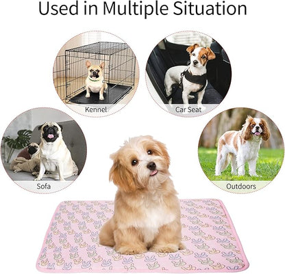 Pet Cooling Mat Cat Dog Cushion Pad Summer Cool Down Comfortable Soft for Pets and Adults (M, Pink)